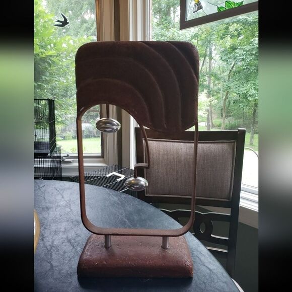 Stone & Metal Face Sculpture - Picture 2 of 8